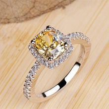 Load image into Gallery viewer, Bridal Wedding Anelli Trendy Jewelry Engagement Ring White Gold Color Anillos DSers