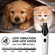 Lade das Bild in den Galerie-Viewer, Pet Buddy Dog Nail Grinder Electric Rechargeable Pet Nail Trimmer OMG Shop Zone