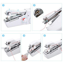 Lade das Bild in den Galerie-Viewer, New Portable Sewing Machine Mini Handheld Sewing Machine Cordless Electric Stitch Household Tool for Fabric Clothes