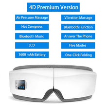 Lade das Bild in den Galerie-Viewer, 3D/4D Smart Eye Heating Massager Airbag Vibration with Bluetooth OMG Shop Zone