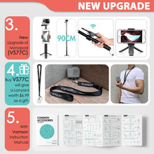 Lade das Bild in den Galerie-Viewer, Vamson for Gopro Accessories Set for go pro hero 9 8 7 6 5 4 kit 3 way selfie stick for Eken h8r / for yi EVA case VS77 OMG Shop Zone