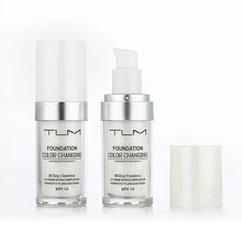 Lade das Bild in den Galerie-Viewer, TLM Liquid Foundation Temperature Change Complexion Concealer Hydrating Makeup Coverage Base Primer 10pc OMG Shop Zone