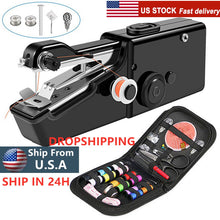 Lade das Bild in den Galerie-Viewer, New Portable Sewing Machine Mini Handheld Sewing Machine Cordless Electric Stitch Household Tool for Fabric Clothes