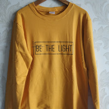 Load image into Gallery viewer, BE THE LIGHT Women Sweatshirt and Hoodies Pullover Crewneck Long Sleeved Harajuku Streetwear Faith Tumblr Christian Clothes Tops DSers