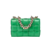 Lade das Bild in den Galerie-Viewer, Women Crossbody Bag Weave Flap Bags For Women 2020 Quality Leather Thick Chain Shoulder Messenger Bags Female Handbag And Purse