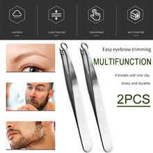 Lade das Bild in den Galerie-Viewer, Universal Nose Hair Trimming Tweezers Round Tip Eyebrow Tweezer Perfectly Stainless Steel Nose Hair Removal Tweezers