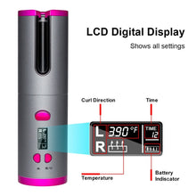 Lade das Bild in den Galerie-Viewer, USB Wireless Automatic Hair Curling Wand Iron OMG Shop Zone