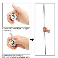 Lade das Bild in den Galerie-Viewer, Stainless Steel Self-defense Martial Arts Telescopic Portable Magic Pocket Stick
