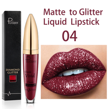 Lade das Bild in den Galerie-Viewer, 18 Colors Diamond Shimmer Glitter Lipg Loss Matte To Glitter Liquid Lipstick Waterproof Diamond Pearl Colour Lip Gloss Make Up DSers