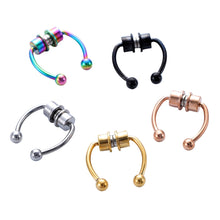 Lade das Bild in den Galerie-Viewer, New! - U Shaped - Fake Magnet Stainless Steel Nose Ring DSers