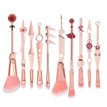 Lade das Bild in den Galerie-Viewer, 10pcs Anime Makeup Brushes Set Cosmetic Powder Eyeshadow Eyebrow Lip Make Up Tools Sharingan Akatsukic For Fans Brush Maquiagem OMG Shop Zone