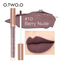 Load image into Gallery viewer, O.TWO.O Matte Velvet Liquid Lipstick Waterproof Rich Color Long Lasting Lips Makeup Lightweight Lip Gloss 12 Color OMG Shop Zone