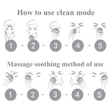 Lade das Bild in den Galerie-Viewer, Ultrasonic Silicone Electric Facial Cleansing Brush Sonic Face Cleanser Cleansing Skin Mini Washing Massager Brush Rechargeable DSers