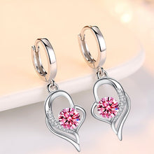 Lade das Bild in den Galerie-Viewer, 925 Sterling Silver Crystal Zircon High Quality Drop Earrings DSers