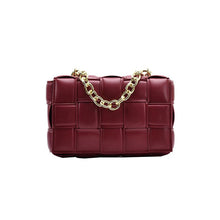 Lade das Bild in den Galerie-Viewer, Women Crossbody Bag Weave Flap Bags For Women 2020 Quality Leather Thick Chain Shoulder Messenger Bags Female Handbag And Purse