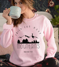 Lade das Bild in den Galerie-Viewer, Faith Can Move Mountains Sweatshirt Hipster Faith Over Fear Christian Hoodies Pink Clothing O-Neck Long Sleeve Faith Slogan Tops DSers