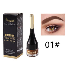 Lade das Bild in den Galerie-Viewer, 4 Color Eyebrow Cream Enhancers Long-lasting Waterproof Air-cushion Dye Eye Brows Gel Brown Tinted Liquid Eyebrows Tint Makeup DSers