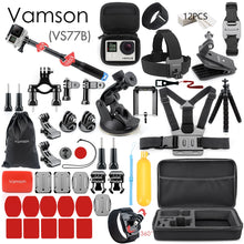 Lade das Bild in den Galerie-Viewer, Vamson for Gopro Accessories Set for go pro hero 9 8 7 6 5 4 kit 3 way selfie stick for Eken h8r / for yi EVA case VS77 OMG Shop Zone