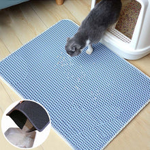 Lade das Bild in den Galerie-Viewer, Waterproof Pet Cat Litter Mat Foldable EVA Double-Layer Cats Mat Bottom Non-slip Pet Litter Cat Mat Layer Pet Litter Catcher Mat DSers