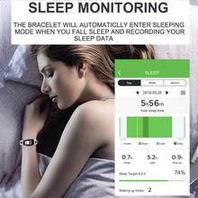 Lade das Bild in den Galerie-Viewer, SCOMAS Fashion Women Smart Watch 0.96" OLED Heart Rate Blood Pressure Monitor Pedometer Fitness Tracker Waterproof Smartwatch SCOMAS