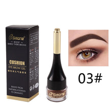 Lade das Bild in den Galerie-Viewer, 4 Color Eyebrow Cream Enhancers Long-lasting Waterproof Air-cushion Dye Eye Brows Gel Brown Tinted Liquid Eyebrows Tint Makeup DSers