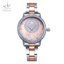 Lade das Bild in den Galerie-Viewer, Shengke - Rose Gold/Black Crystal Luxury Female Quartz Wrist Watch OMG Shop Zone