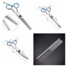Lade das Bild in den Galerie-Viewer, Stainless Steel Pet Dogs Grooming Scissors Set(5pcs) OMG Shop Zone