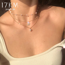 Lade das Bild in den Galerie-Viewer, 17KM Trendy Multilayered Butterfly Pearl Necklace For Women Fashion Sun Star Gold Pearl Choker Necklaces 2021 Trend Jewelry Gift DSers