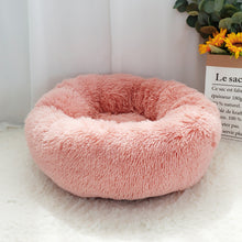 Load image into Gallery viewer, Donut Pet Bed - Fluffy Calming Cat & Dog Bed Long Plush Hondenmand Round Lounger Sleeping Bag Kennel Cat Puppy Sofa Bed House OMG Shop Zone
