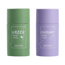 Lade das Bild in den Galerie-Viewer, Green Tea and Eggplant Deep Face Cleaning Portable Mask Stick DSers