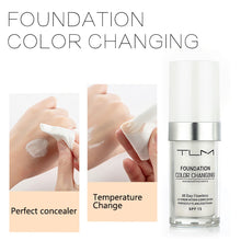 Lade das Bild in den Galerie-Viewer, TLM Liquid Foundation Temperature Change Complexion Concealer Hydrating Makeup Coverage Base Primer 10pc OMG Shop Zone