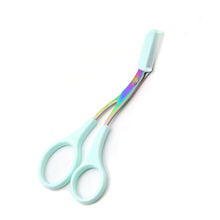 Lade das Bild in den Galerie-Viewer, Eyebrow Trimmer Scissor with Comb Facial Hair Removal Grooming Shaping Shaver Cosmetic Makeup Accessories DSers