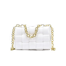 Lade das Bild in den Galerie-Viewer, Women Crossbody Bag Weave Flap Bags For Women 2020 Quality Leather Thick Chain Shoulder Messenger Bags Female Handbag And Purse