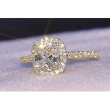 Load image into Gallery viewer, Bridal Wedding Anelli Trendy Jewelry Engagement Ring White Gold Color Anillos DSers