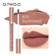 Load image into Gallery viewer, O.TWO.O Matte Velvet Liquid Lipstick Waterproof Rich Color Long Lasting Lips Makeup Lightweight Lip Gloss 12 Color OMG Shop Zone