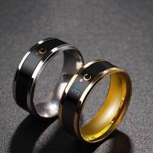 Lade das Bild in den Galerie-Viewer, Smart Sensor Body Temperature Ring Stainless Steel Fashion Display Real-time Temperature Test Finger Ring