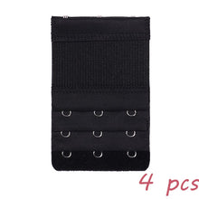Lade das Bild in den Galerie-Viewer, 2 Hook Bra Extender For Women's Elastic Bra Extension Strap Hook Clip Expander Adjustable Belt Buckle Intimates 1/3/4 Pcs OMG Shop Zone