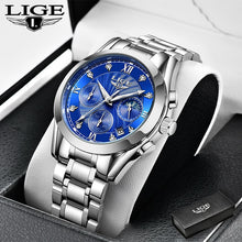 Lade das Bild in den Galerie-Viewer, LIGE 2020 New Gold Watch Women Watches Ladies Creative Steel Women's Bracelet Watches Female Waterproof Clock Relogio Feminino OMG Shop Zone