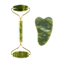 Lade das Bild in den Galerie-Viewer, Massage Roller For Face and Body Jade Stone Natural Scraper DSers