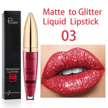 Lade das Bild in den Galerie-Viewer, 18 Colors Diamond Shimmer Glitter Lipg Loss Matte To Glitter Liquid Lipstick Waterproof Diamond Pearl Colour Lip Gloss Make Up DSers