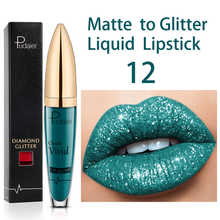 Lade das Bild in den Galerie-Viewer, 18 Colors Diamond Shimmer Glitter Lipg Loss Matte To Glitter Liquid Lipstick Waterproof Diamond Pearl Colour Lip Gloss Make Up DSers