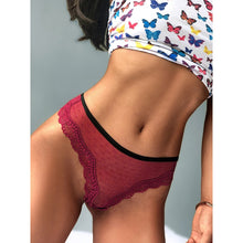 Lade das Bild in den Galerie-Viewer, 2021 Sexy Lace Panties Women Transparent Heart Low-Waist Underpant Hollow Out Thong Female Seamless G-String Underwear Lingerie DSers