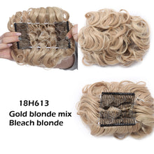 Lade das Bild in den Galerie-Viewer, S-noilite Synthetic LARGE Comb Clip In Curly Hair Extension Chignon Hair Pieces Women Updo Cover Hairpiece Extension Hair Bun OMG Shop Zone