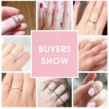 Lade das Bild in den Galerie-Viewer, LEKANI 925 Sterling Silver Ring Love Heart Star Party Ring For Women Wedding Rings Original Fine Jewelry 5 Styles