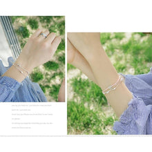 Lade das Bild in den Galerie-Viewer, NEHZY 925 Stamp Sterling silver jewelry high quality fashion woman bracelet retro square simple bracelet length 20CM DSers