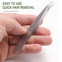 Lade das Bild in den Galerie-Viewer, Universal Nose Hair Trimming Tweezers Round Tip Eyebrow Tweezer Perfectly Stainless Steel Nose Hair Removal Tweezers