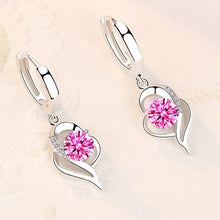 Lade das Bild in den Galerie-Viewer, 925 Sterling Silver Crystal Zircon High Quality Drop Earrings DSers