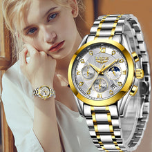 Lade das Bild in den Galerie-Viewer, LIGE 2020 New Gold Watch Women Watches Ladies Creative Steel Women's Bracelet Watches Female Waterproof Clock Relogio Feminino OMG Shop Zone