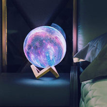 Lade das Bild in den Galerie-Viewer, Hypnotizing Moon Light With Wood Stand nebula-light.com