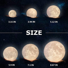 Lade das Bild in den Galerie-Viewer, Hypnotizing Moon Light With Wood Stand nebula-light.com